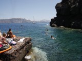 Dips and dives at Ammoudi beach