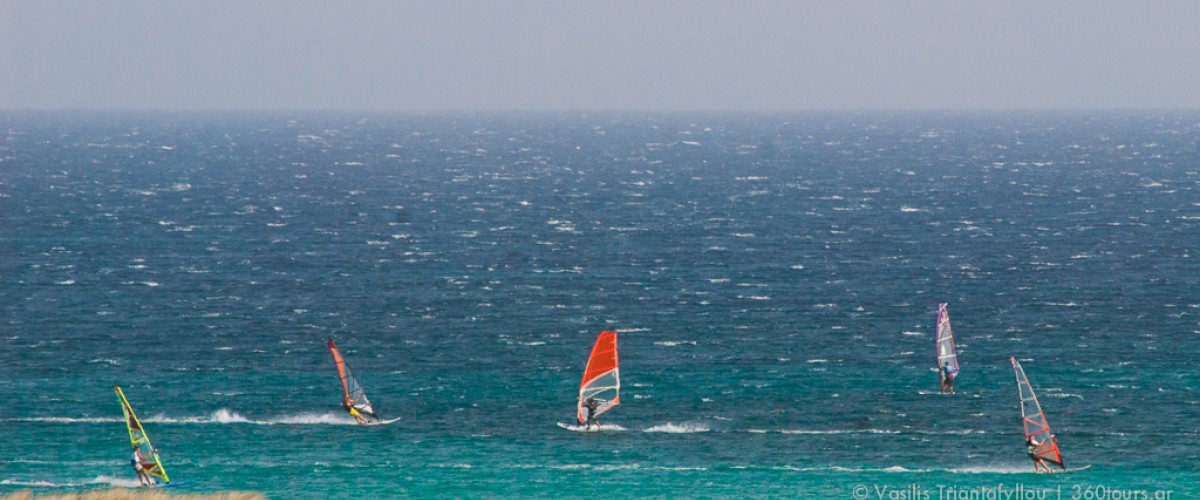 Wind surf view from the camp