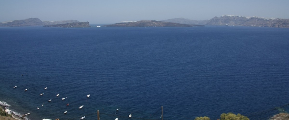 Caldera beach view from top